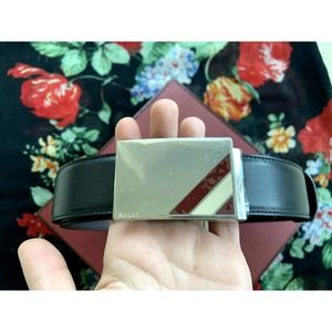 BALLY Theydon Reversible Leather Belt